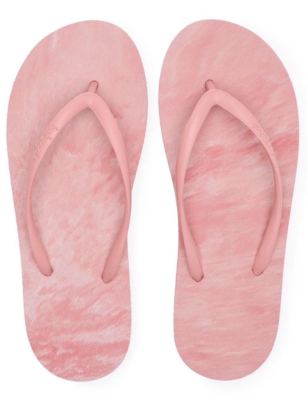 Feelgoodz Women's Slimz Remix Coral Pattern Flip-Flop Sandals Sz 8,9